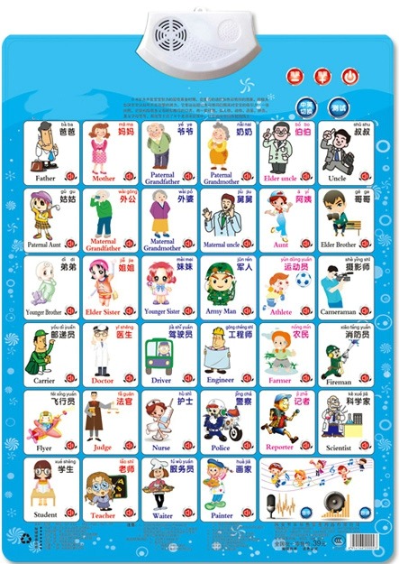 Kids Education Charts - Livre de cartes d'apprentissage et de