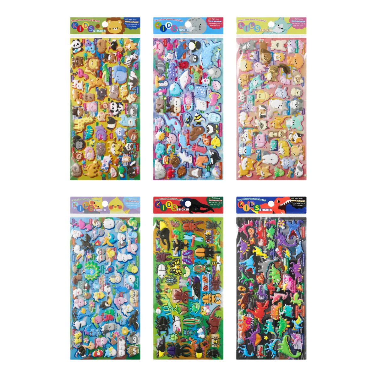 Kids Education Charts - Offre Spéciale : Autocollants 3D Kawaii