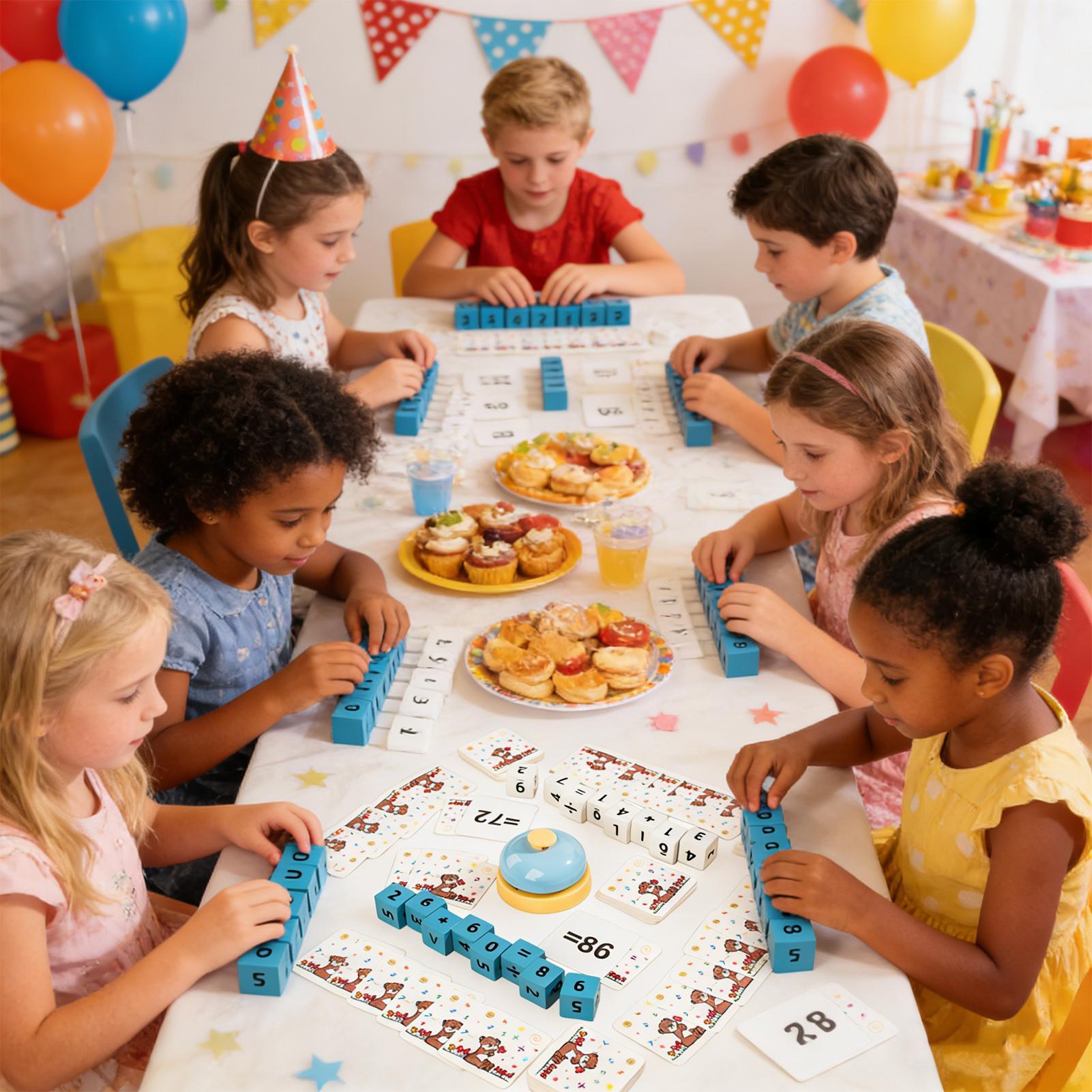 Math Manipulative Set - Blocs de chiffres en bois, Puzzle,