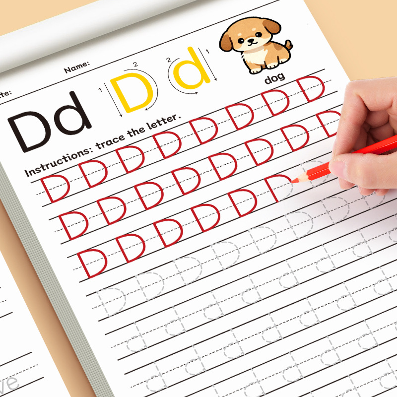 Kids Educational Workbooks - Cahier d'exercices de traçage des 26