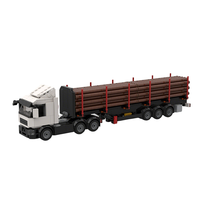 Kids Education Login - 215 pièces MOC City Cargo Log
