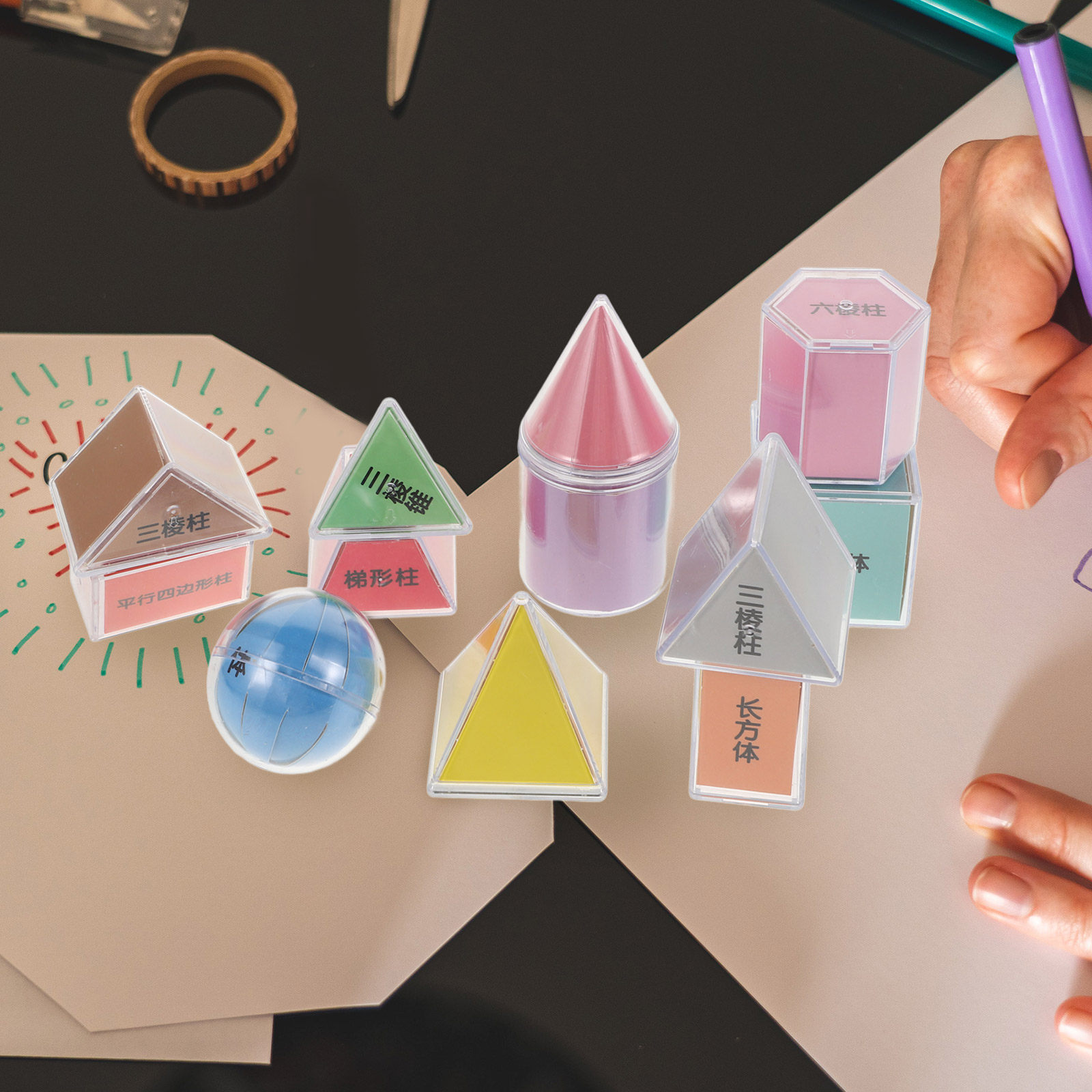 Ensemble de 8 formes géométriq - Math Manipulative Set avis et prix