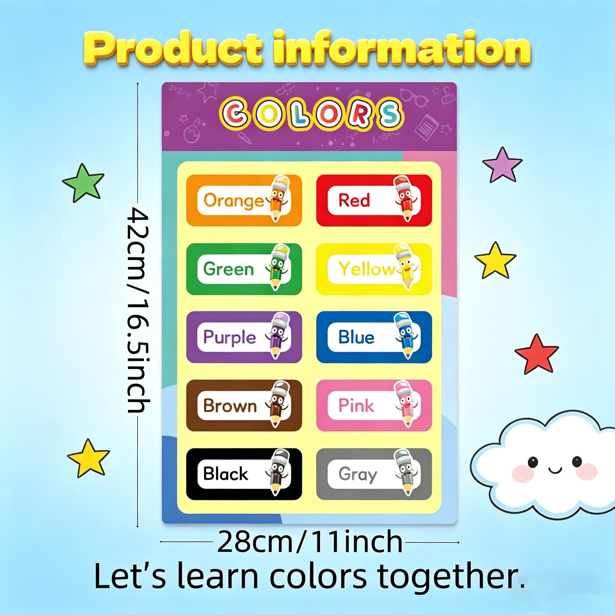 16 affiches éducatives pour le - Kids Education Charts avis et prix