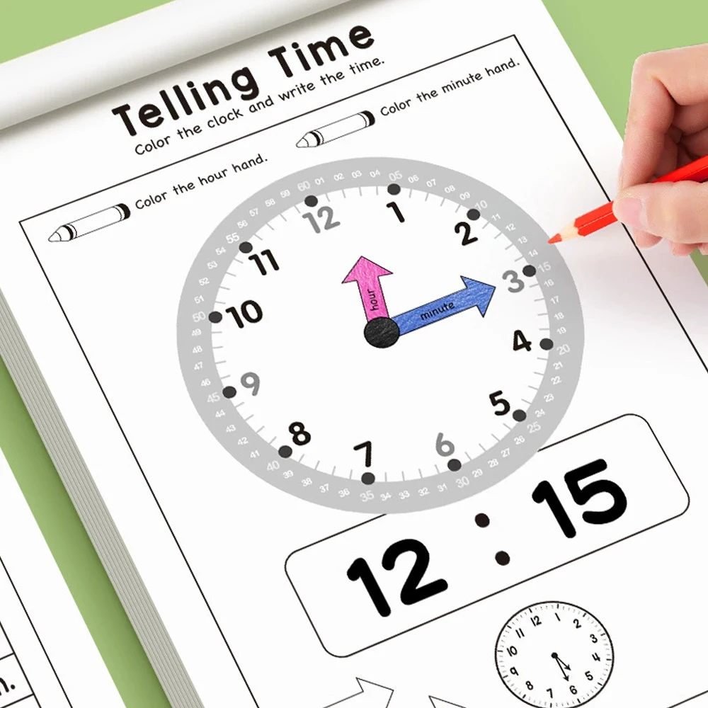 Cahier d'exercices sur le temp - Kids Educational Workbooks avis et prix