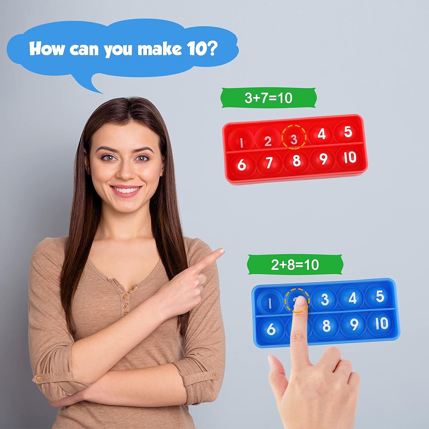 Jeux mathématiques à dix cadre - Math Manipulative Set avis et prix