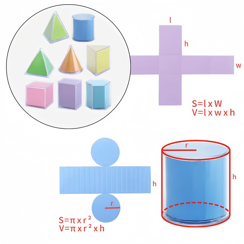 8 pièces de blocs de construct - Math Manipulative Set avis et prix