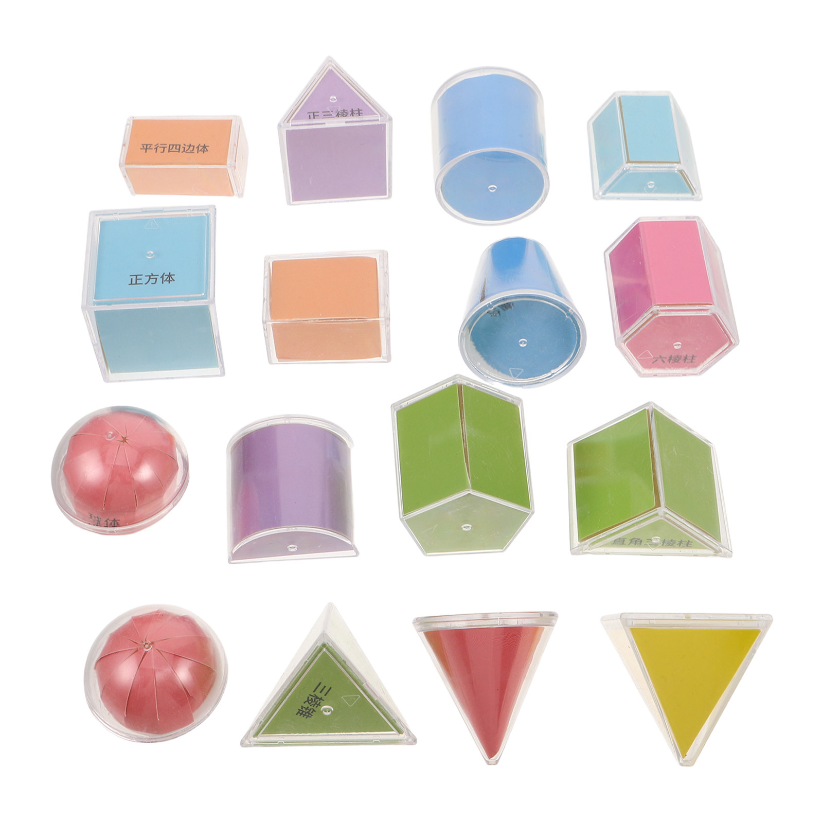 Lot de 16 blocs géométriques p - Math Manipulative Set avis et prix