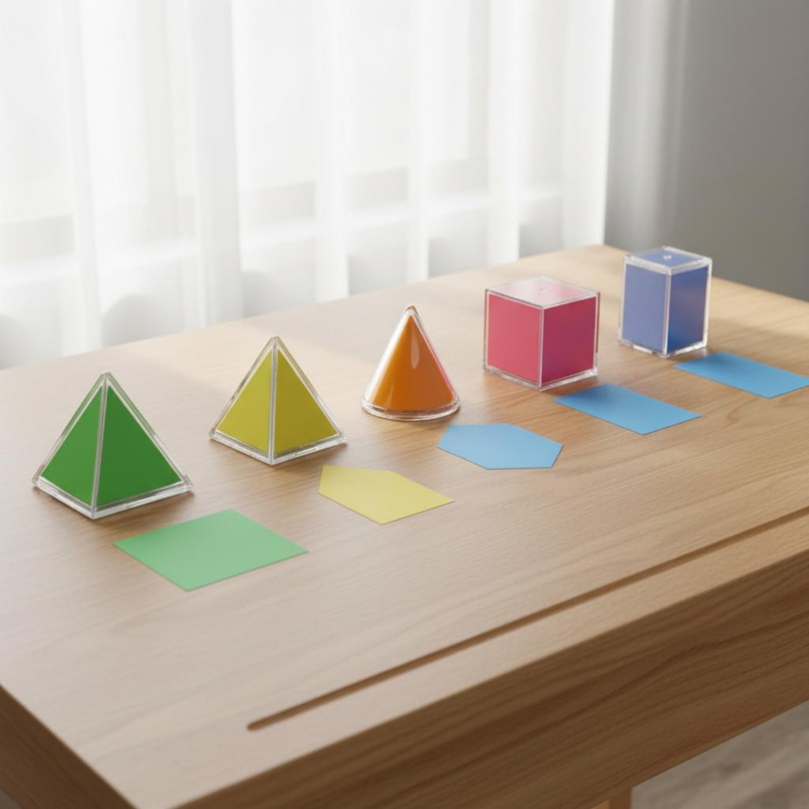 8 pièces de solides géométriqu - Math Manipulative Set avis et prix