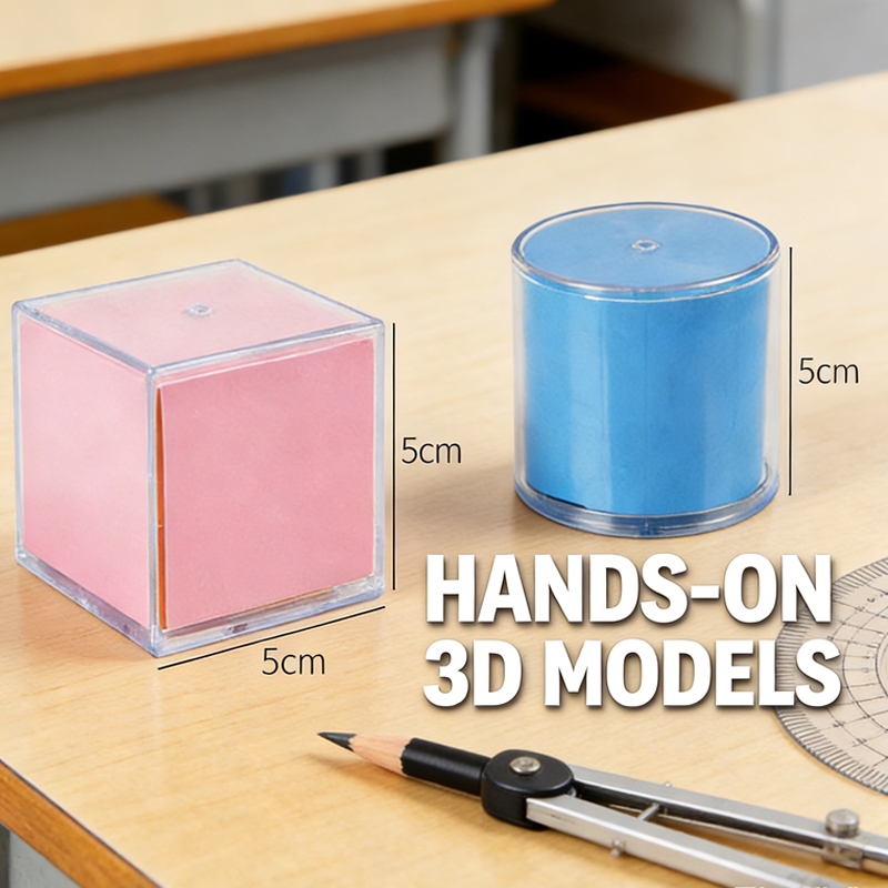 8 solides géométriques 3D tran - Math Manipulative Set avis et prix