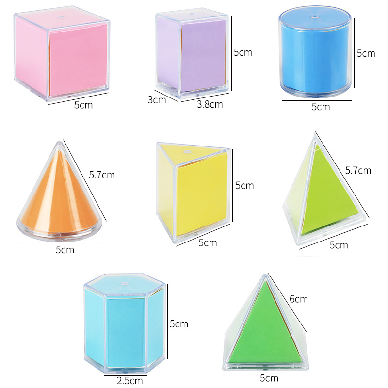 8 solides géométriques 3D tran - Math Manipulative Set avis et prix