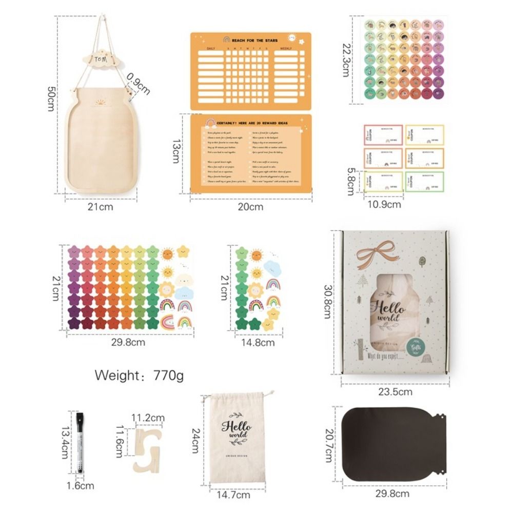 Bouteille de récompenses en bo - Kids Education Charts avis et prix